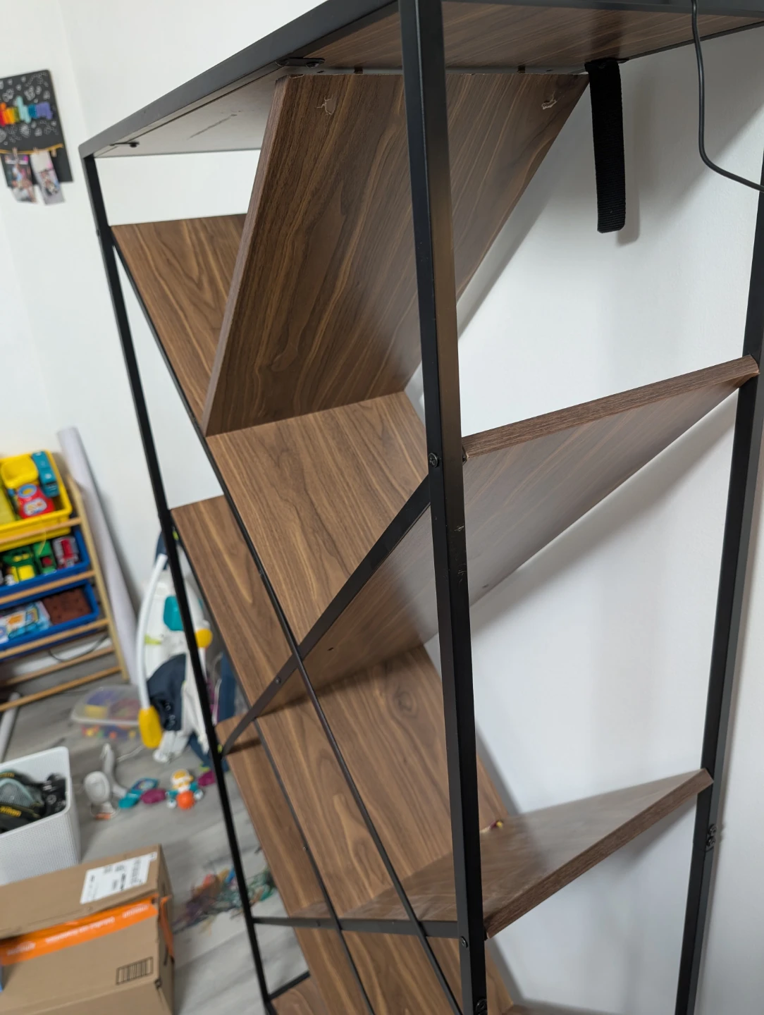Tall Metal & Wood Bookshelf - photo 3