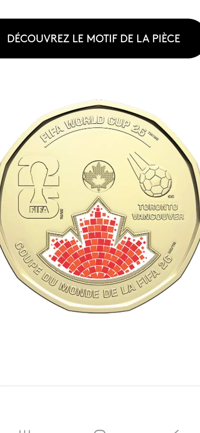 Canada 2026 FIFA World Cup Coin Rolls - photo 2