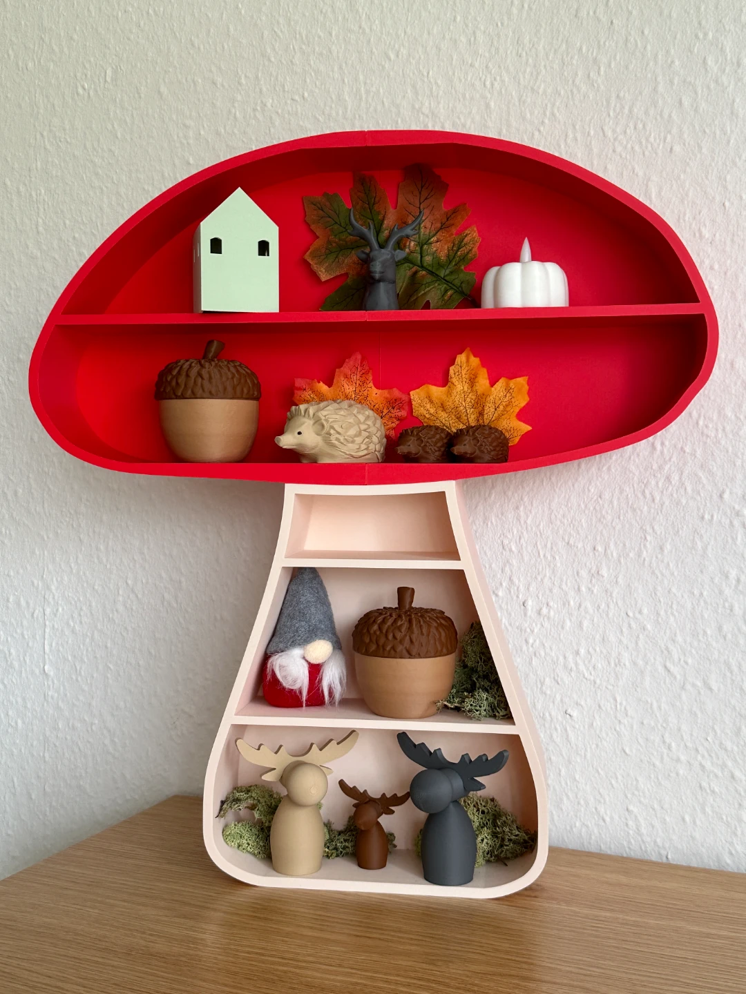 Mushroom Shelf Red