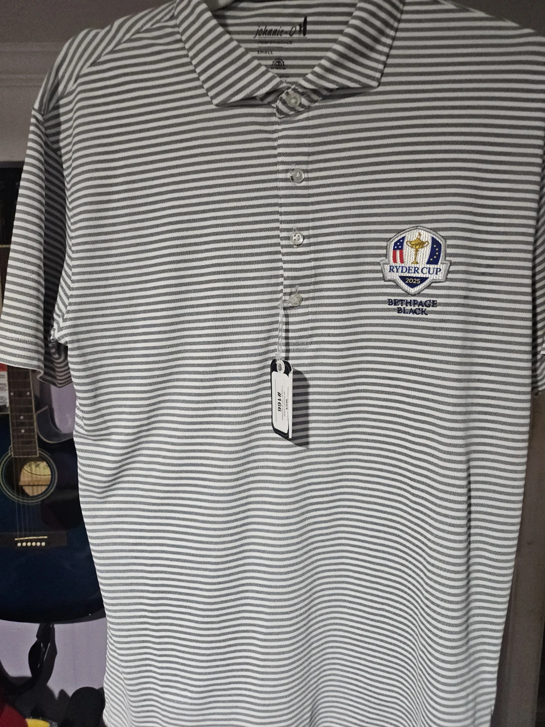 Johnnie-O Ryder Cup 2025 Bethpage Black Polo Shirt - Small