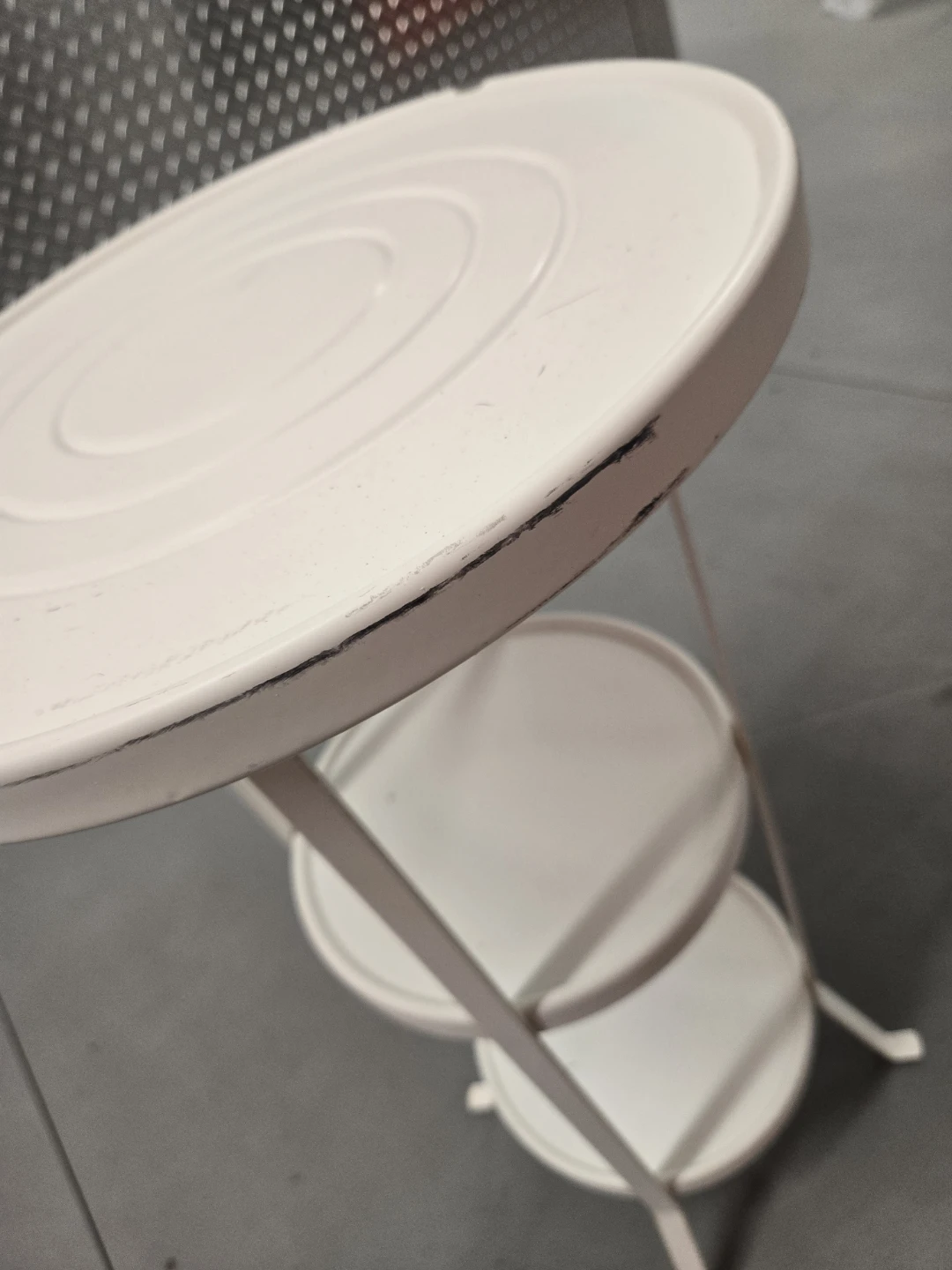 IKEA GUNNERN 3-Tier White Pedestal Accent Table - photo 4