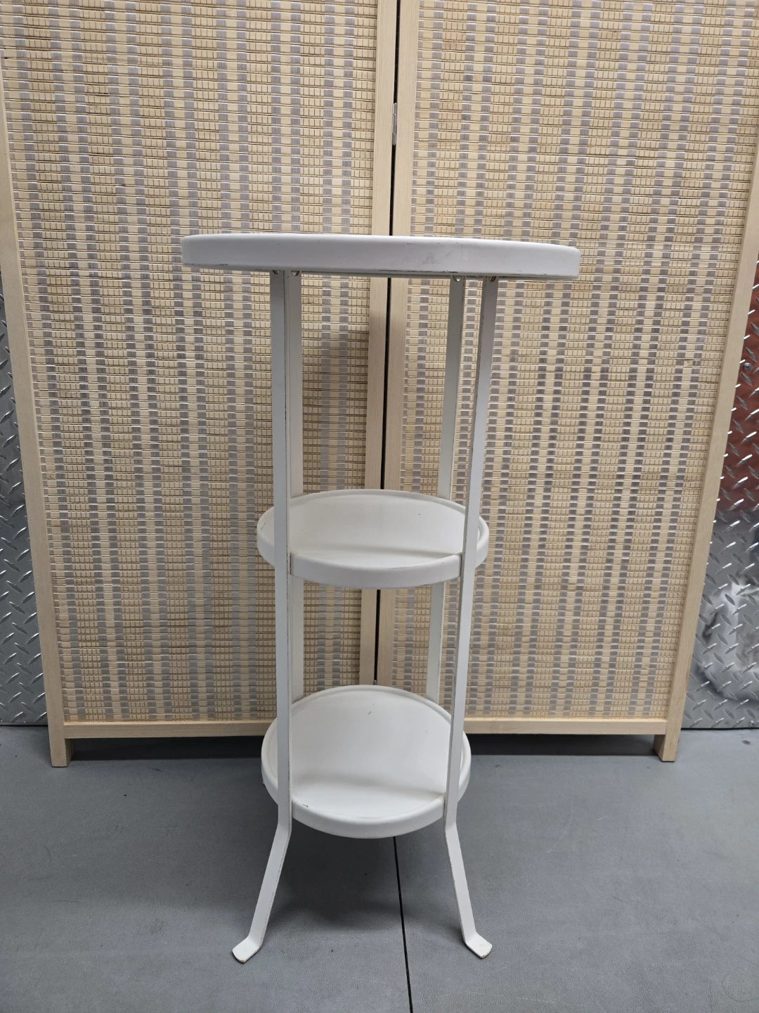 IKEA GUNNERN 3-Tier White Pedestal Accent Table - photo 5