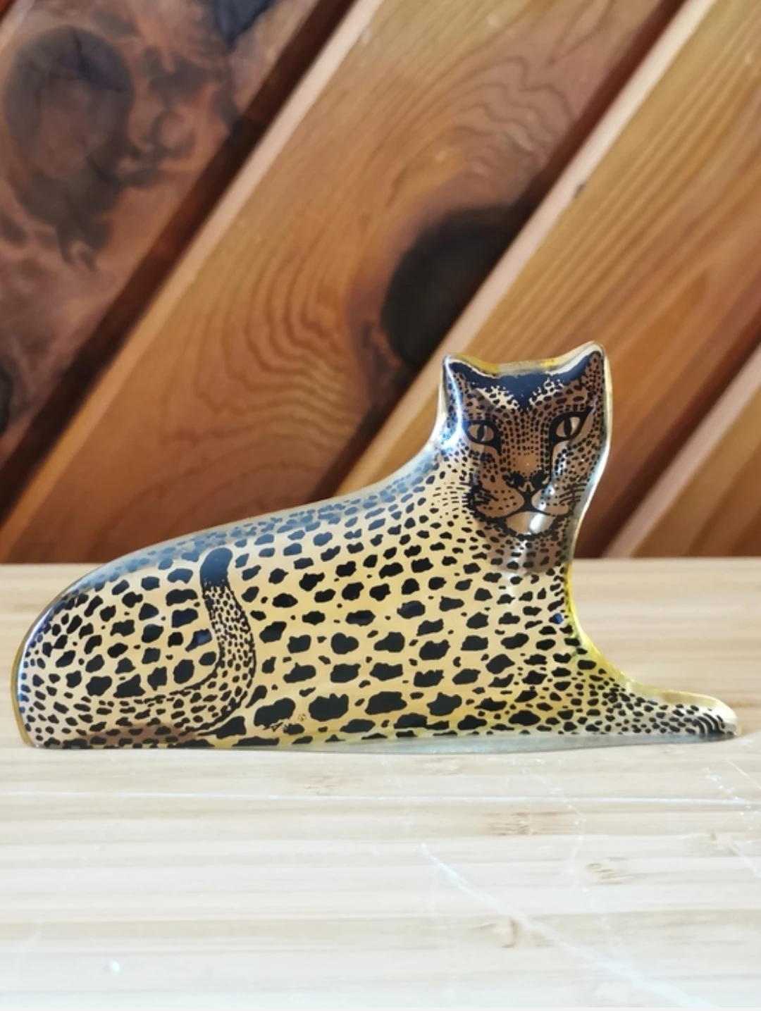 Mid Century Abraham Palatnik Lucite Leopard Figurine