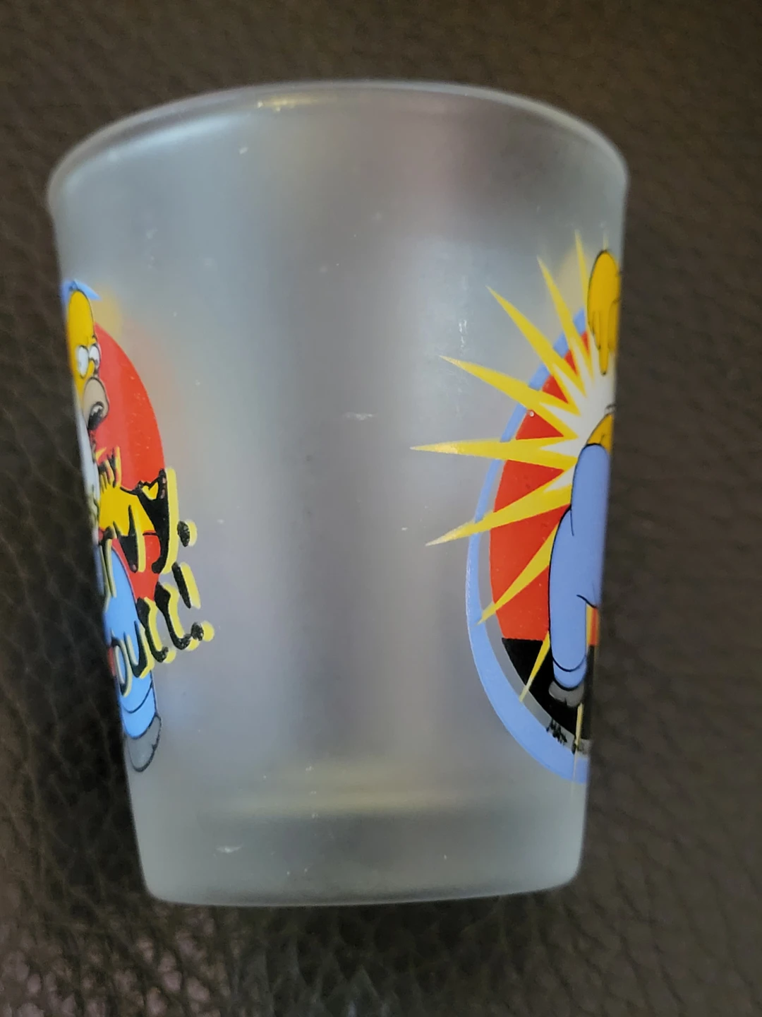 The Simpsons "Kiss My Curvy Butt!" Vintage Shot Glass - photo 3