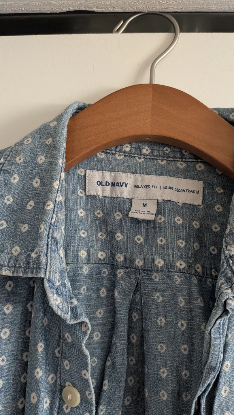Short Sleeve Shirt - Light Blue & White - photo 2