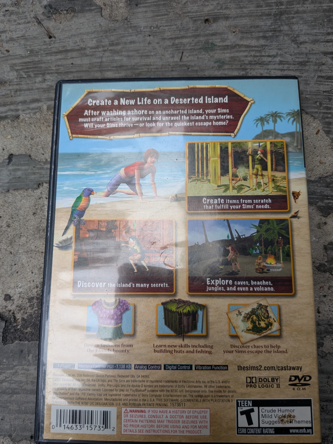 The Sims 2 Castaway PlayStation 2 Game - photo 2