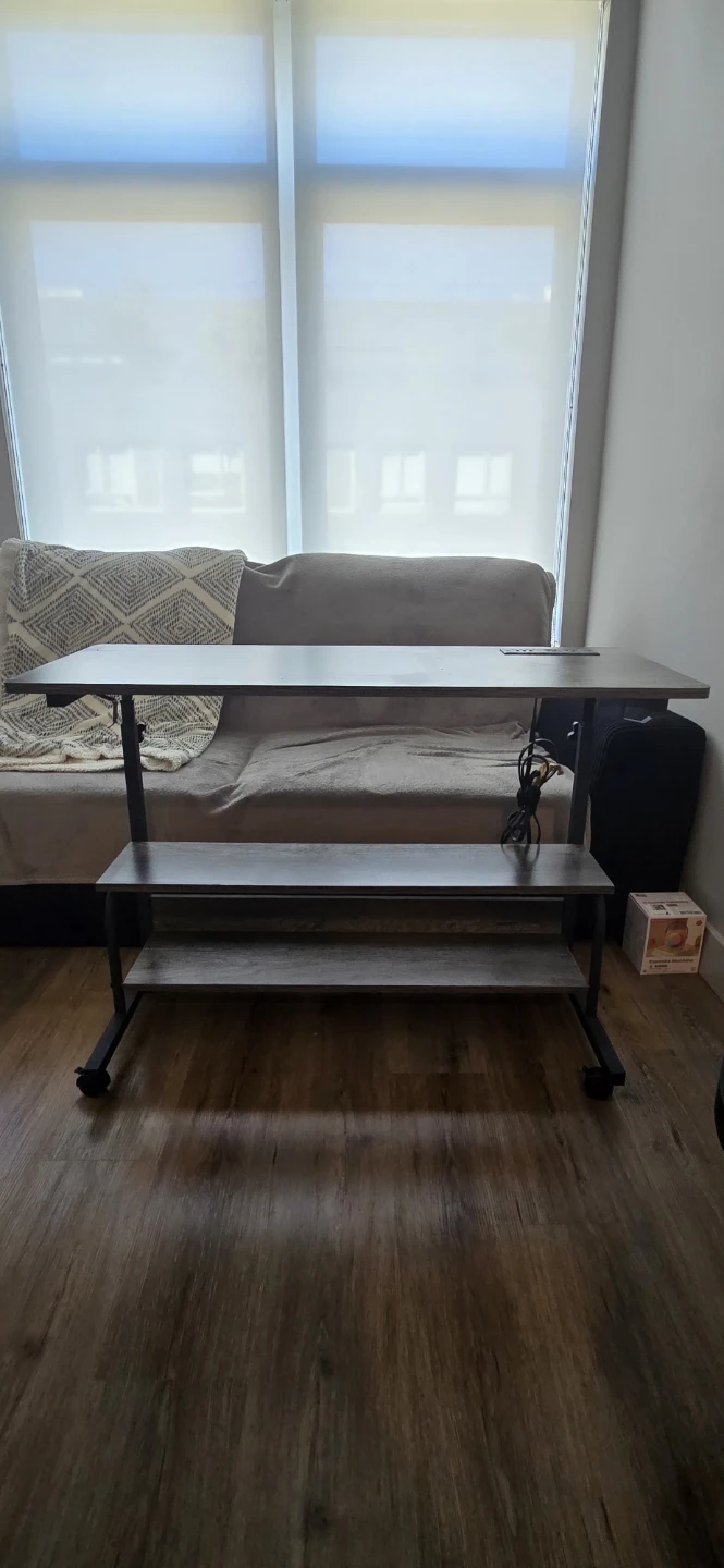 Adjustable Standing Desk with Power Outlets and USB Ports