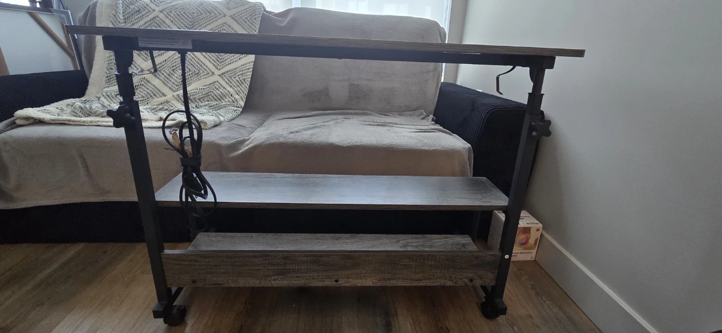 Adjustable Standing Desk with Power Outlets and USB Ports - photo 2