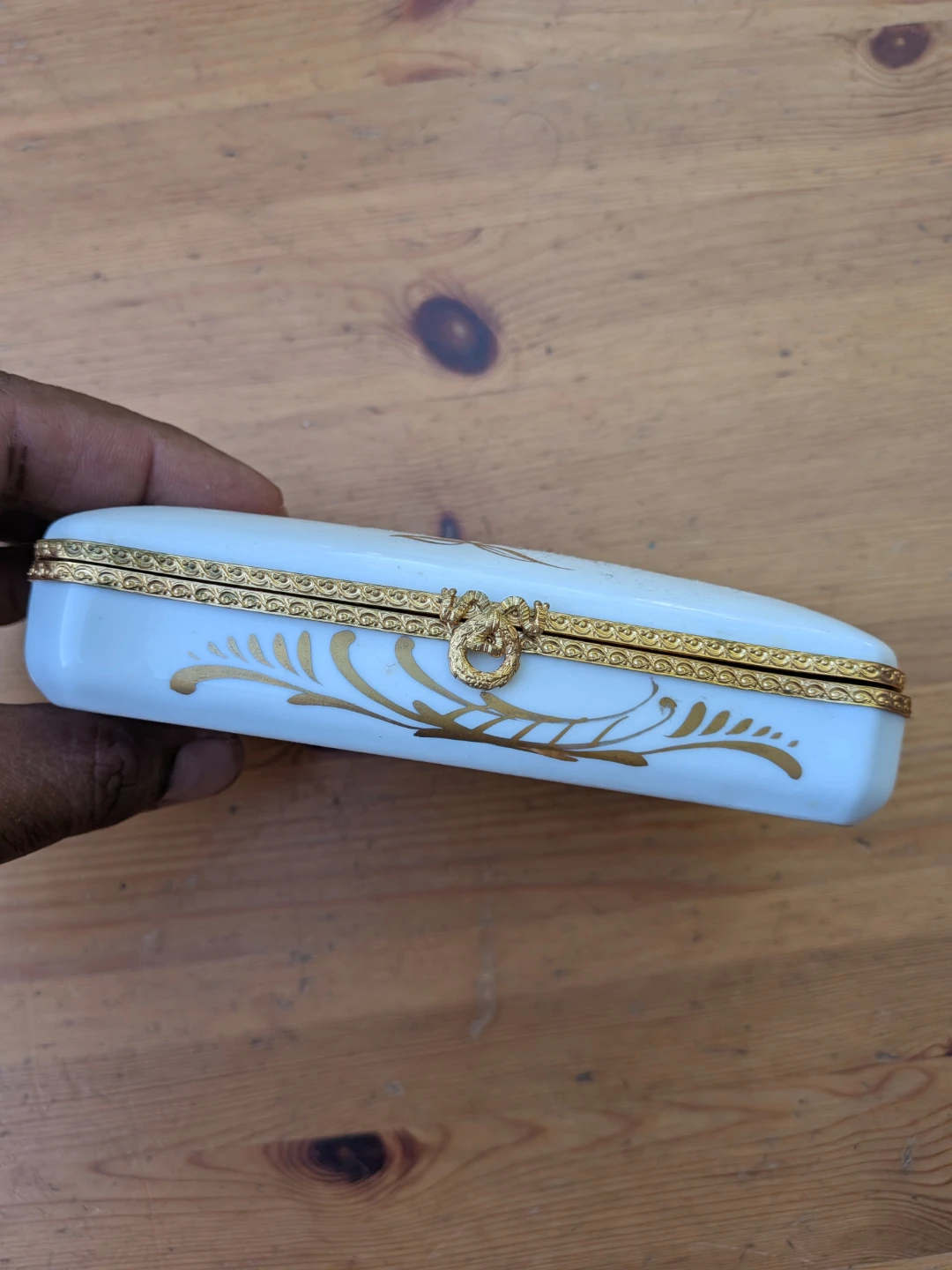 Hand Painted Porcelain Trinket Box - photo 3