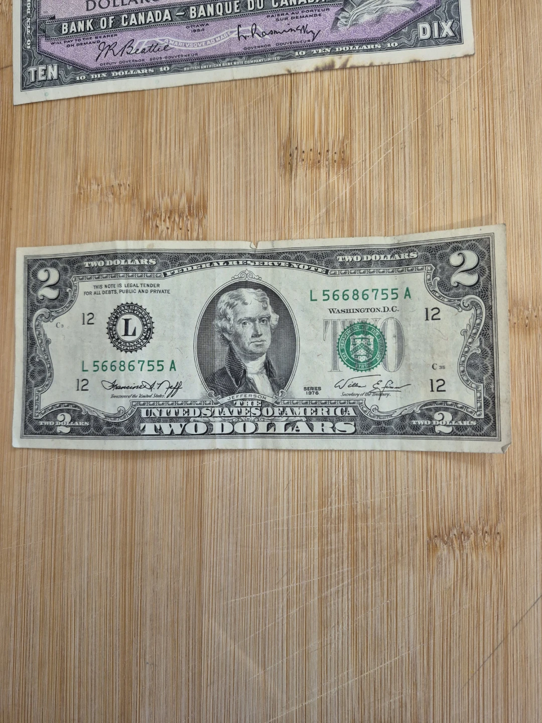 United States Two Dollar Bill