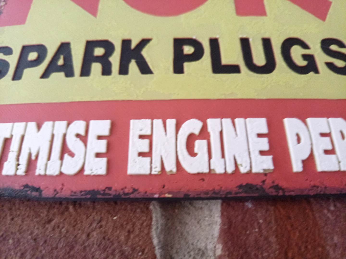 NGK Spark Plugs Metal look Sign. Made locally in gastown - photo 3