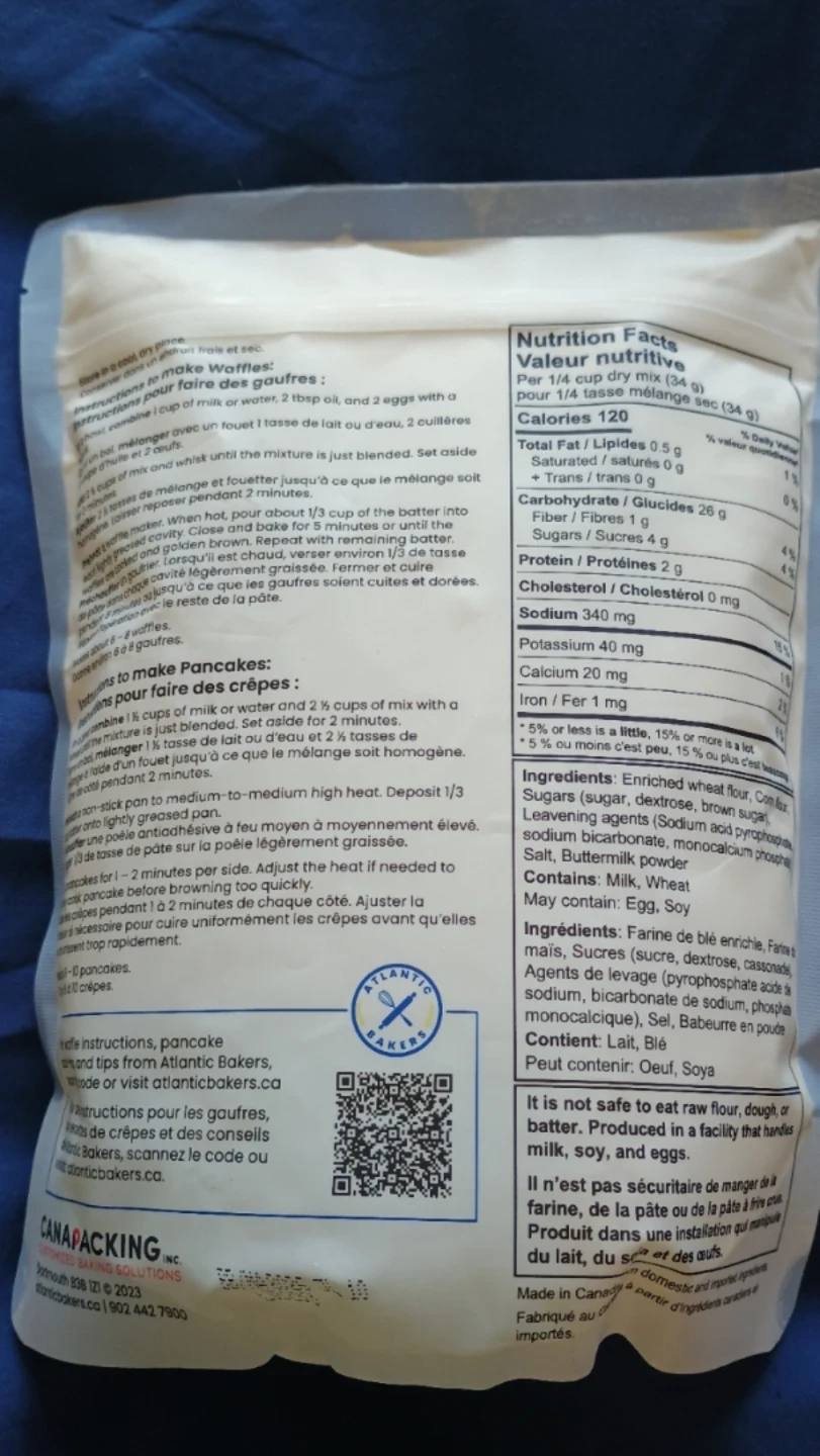 ⚽  Atlantic Bakers Pancake & Waffle Mix - Buttermilk - photo 2