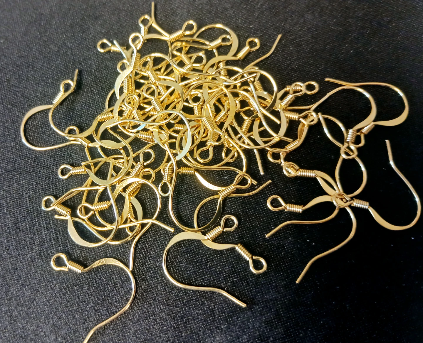 Gold plated Earring Hooks - lot of 20