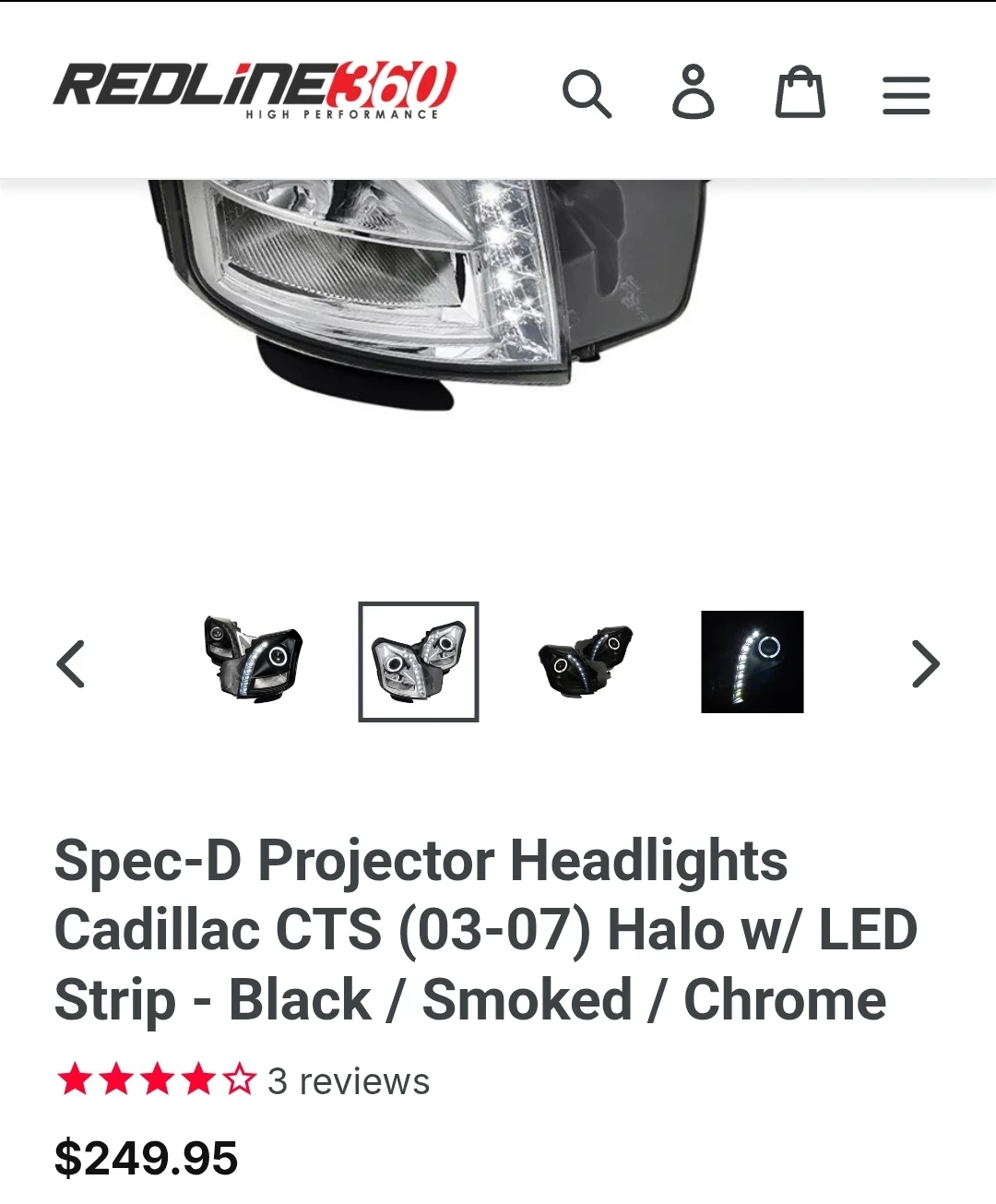 Spec-D Projector Headlights for 03-07 Cadillac CTS - photo 2