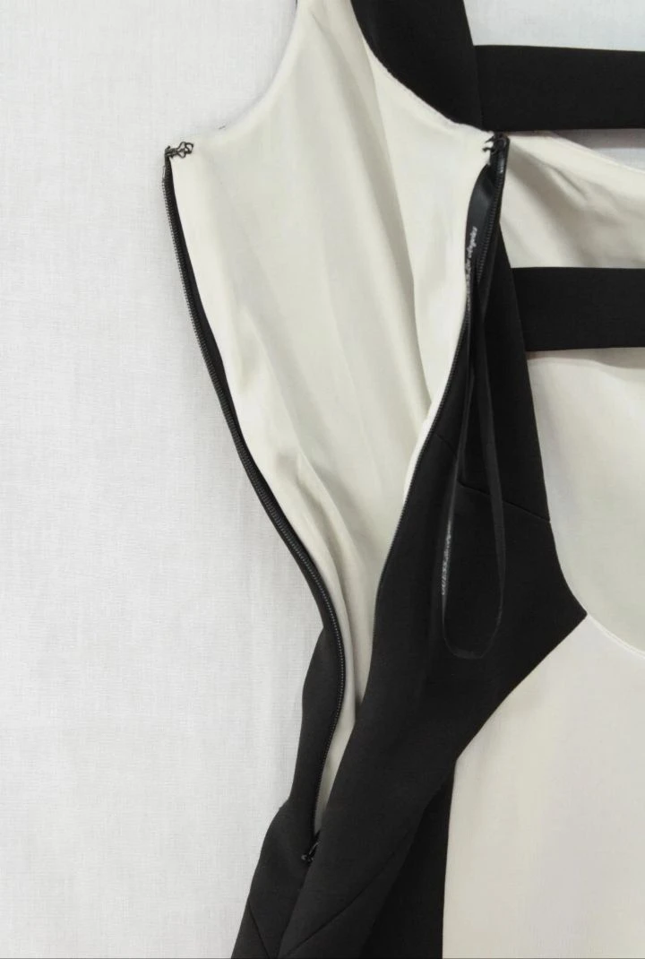 Guess Black & White Sleeveless Dress Size 4 - photo 3