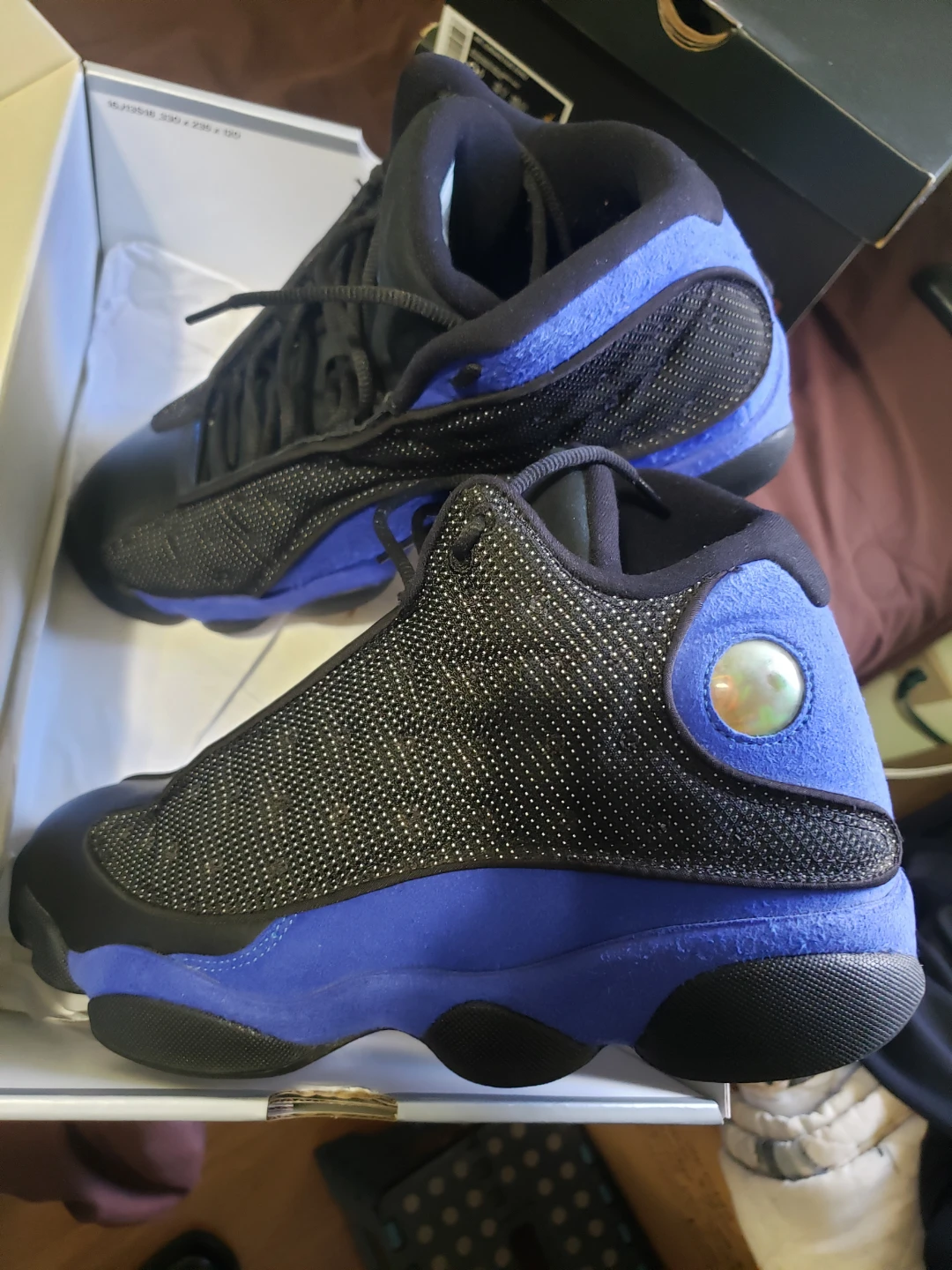 Air Jordan 13 Retro Shoes - Black/Hyper Royal - Size 9 - photo 3