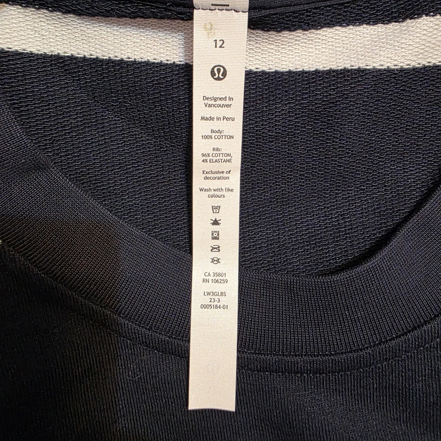Lululemon Striped Crewneck Sweatshirt Size 12 - photo 4