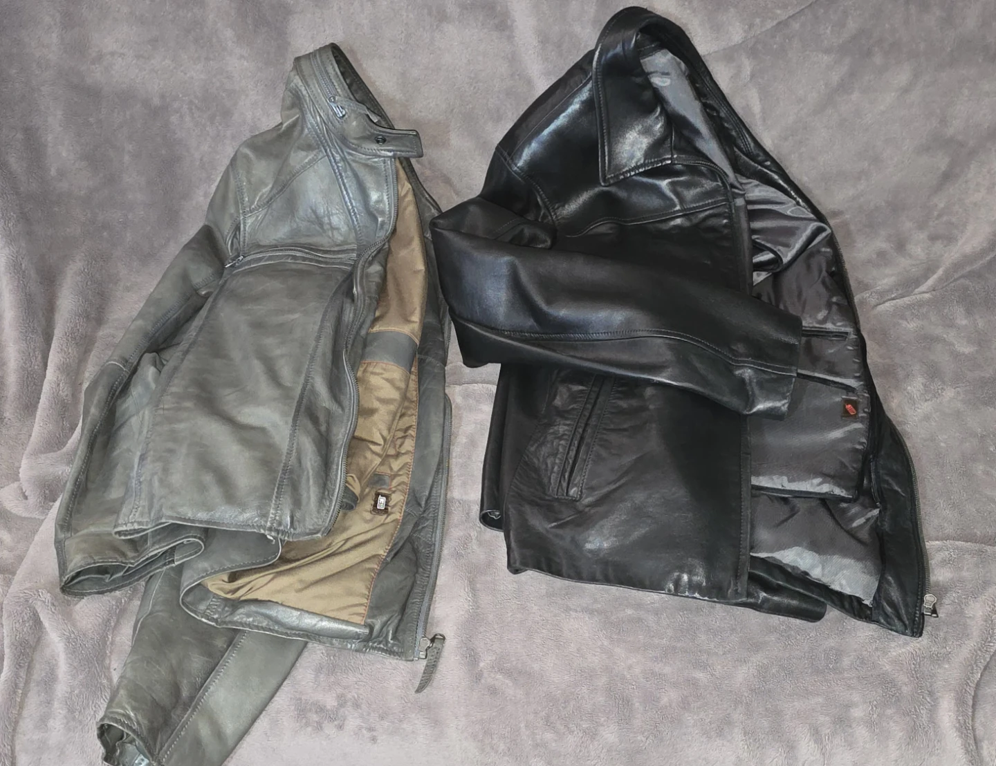 Leather Jackets - Black & Grey