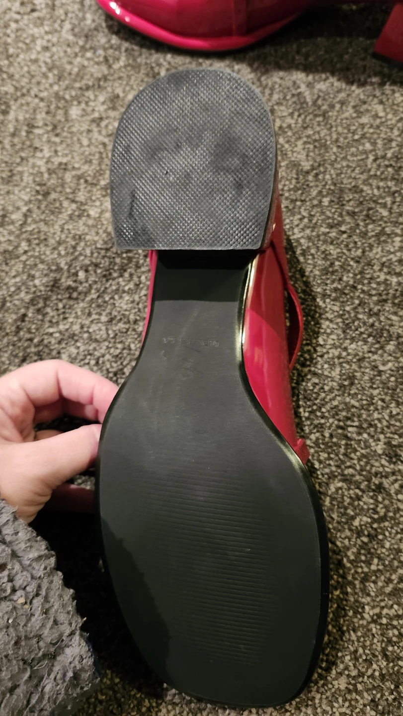 Women's Shiny Red Mary Jane Heels - photo 3