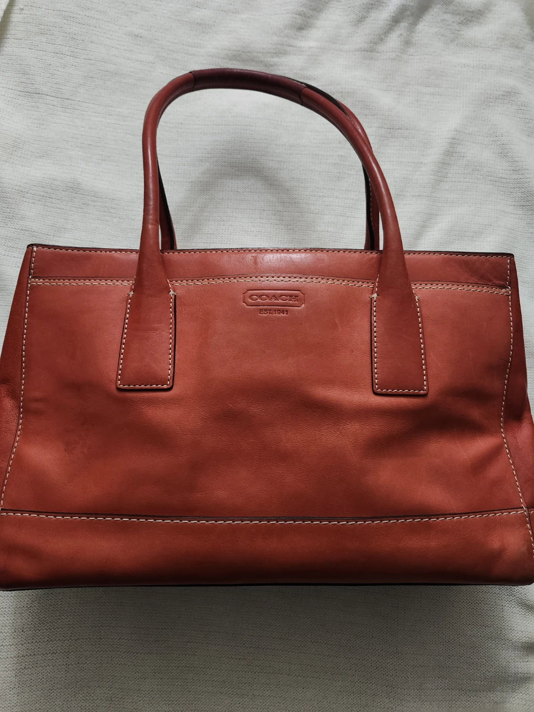 Coach Leather Tote Bag Vintage Rare - photo 2