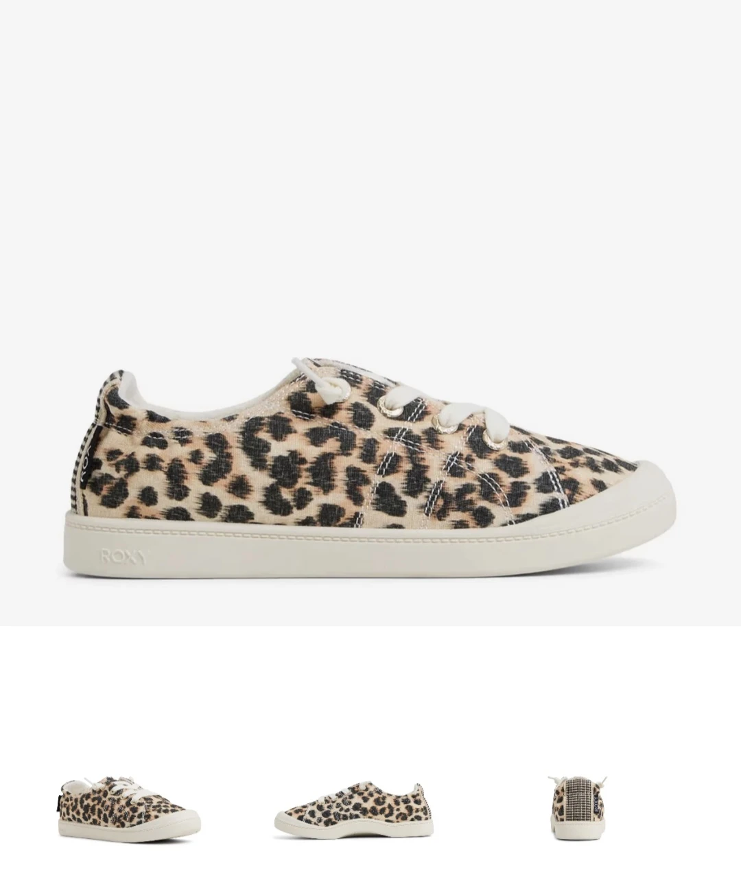 Roxy Leopard Print Slip-On Sneakers