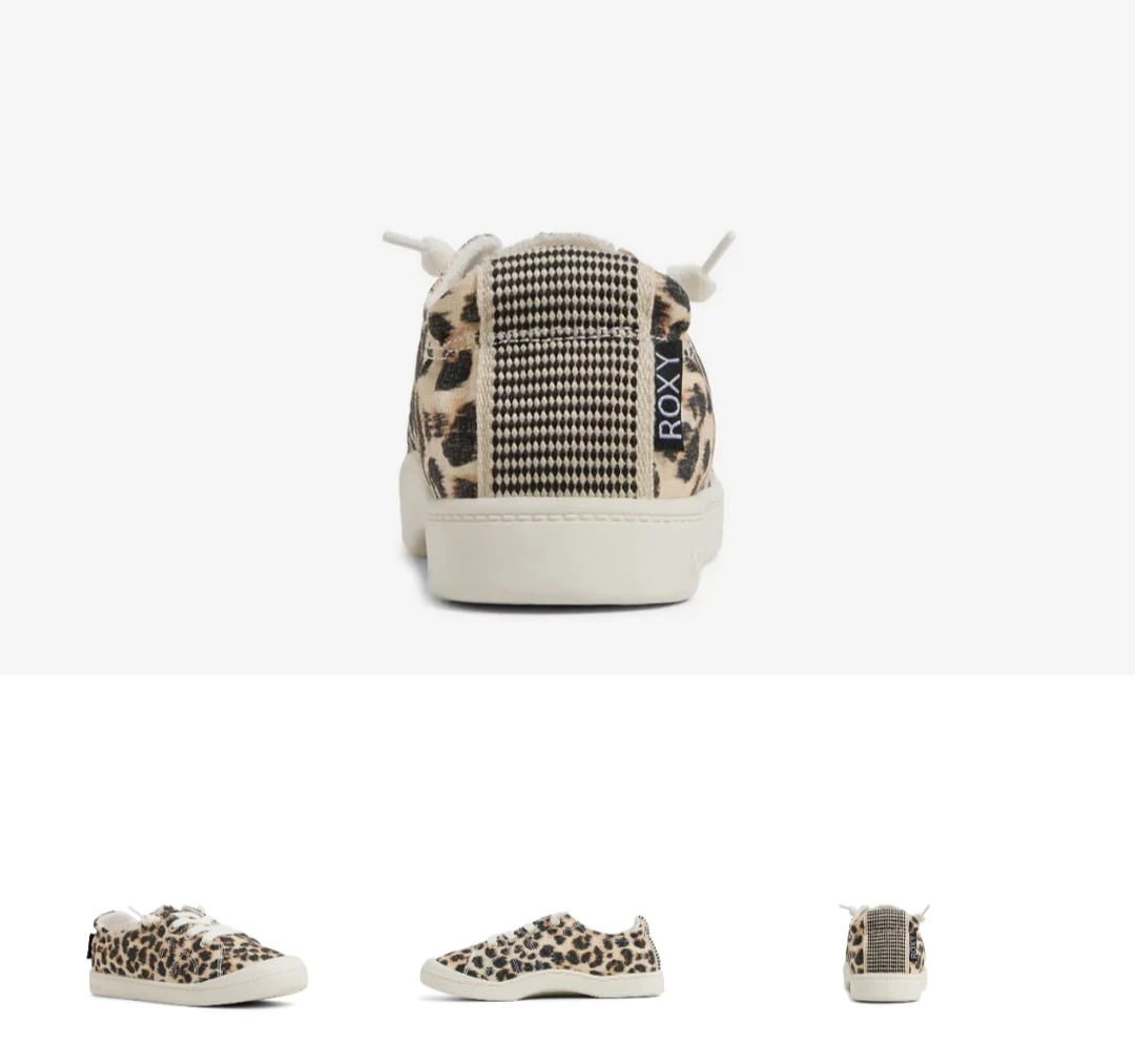 Roxy Leopard Print Slip-On Sneakers - photo 3
