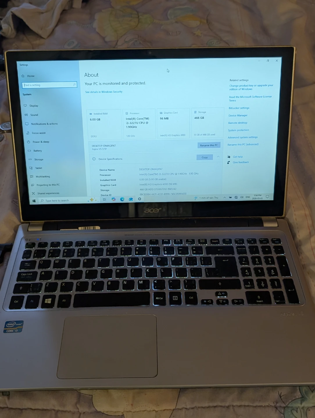 Acer Aspire V5 Laptop - photo 2
