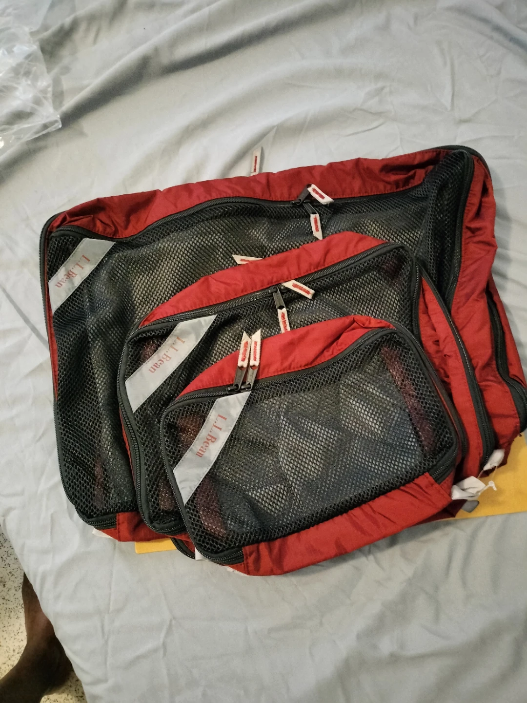LL Bean Packing Cubes - Set of 3 - Red - photo 2