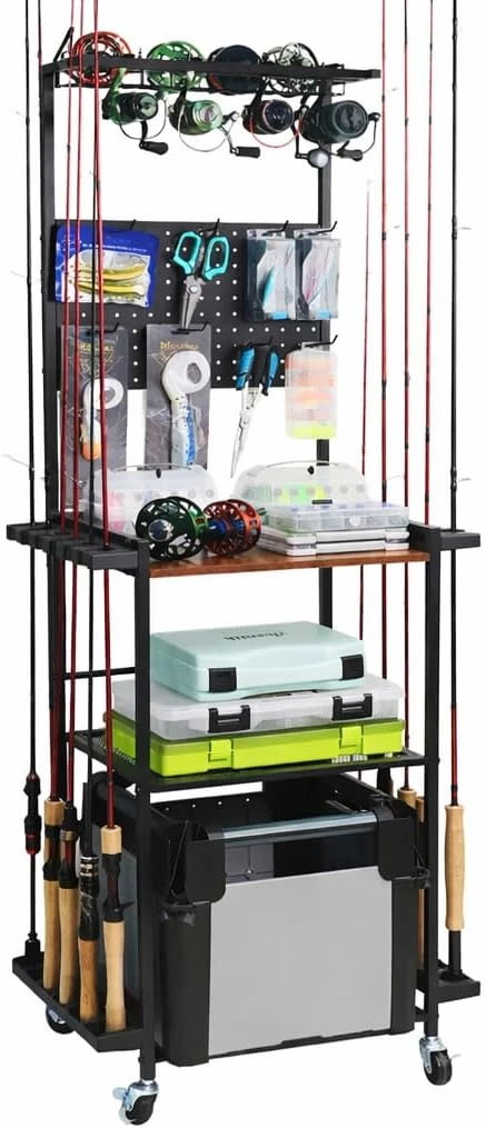 Aventik Fishing Rod Holders 3-Tier Fishing Rod Rack Store - photo 3