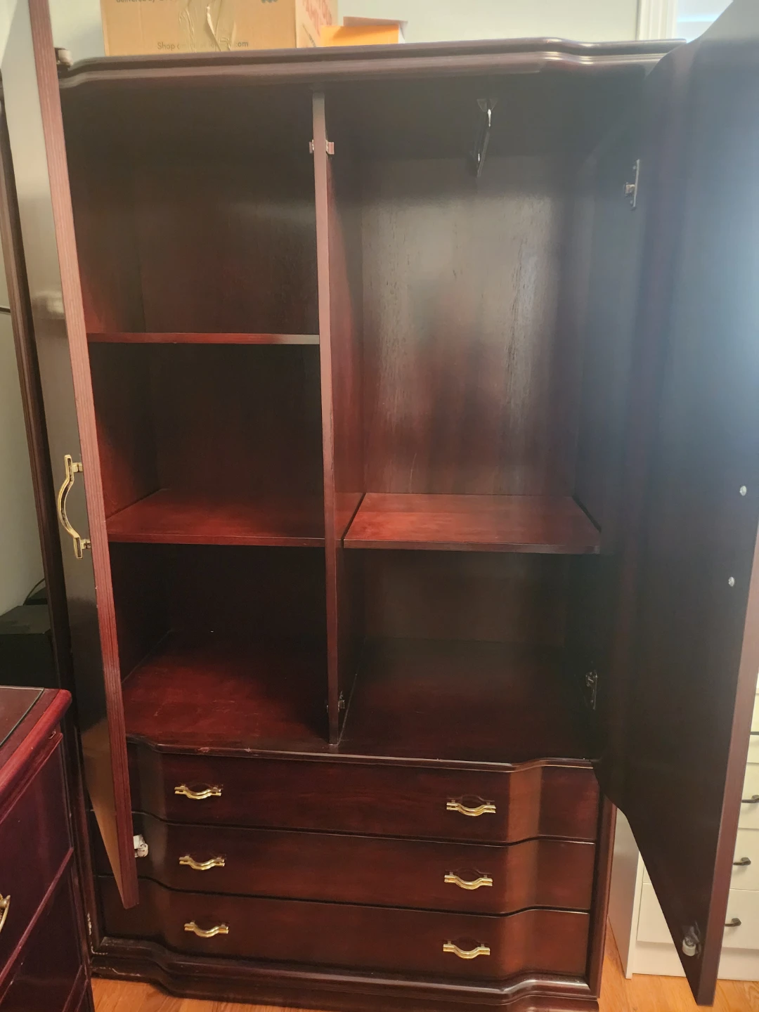 Wooden Wardrobe (Armoire) with Drawers - photo 2