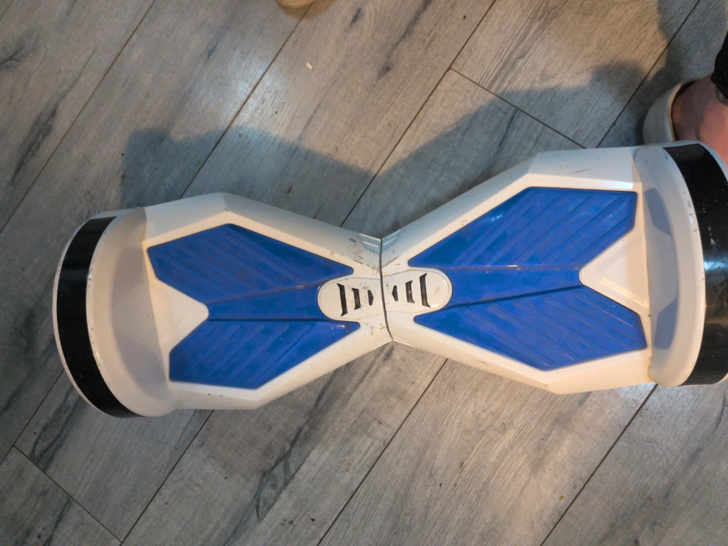 White and Blue Hoverboard Segway  ⚽