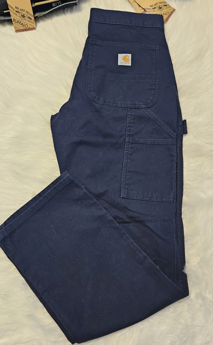 Carhartt Relaxed Fit Carpenter Pants Navy Blue - photo 3