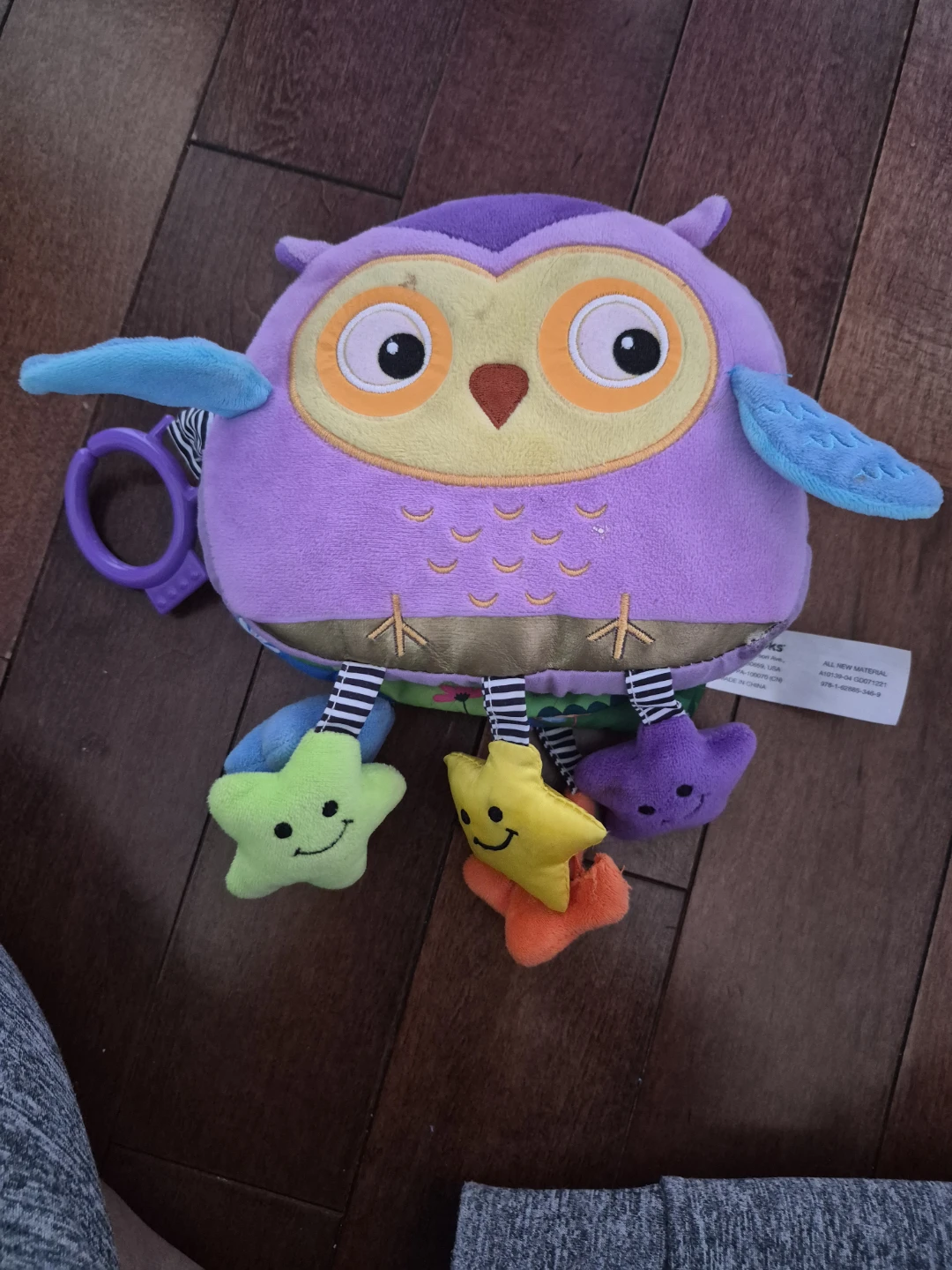 Purple Owl Plush Toy with Stars