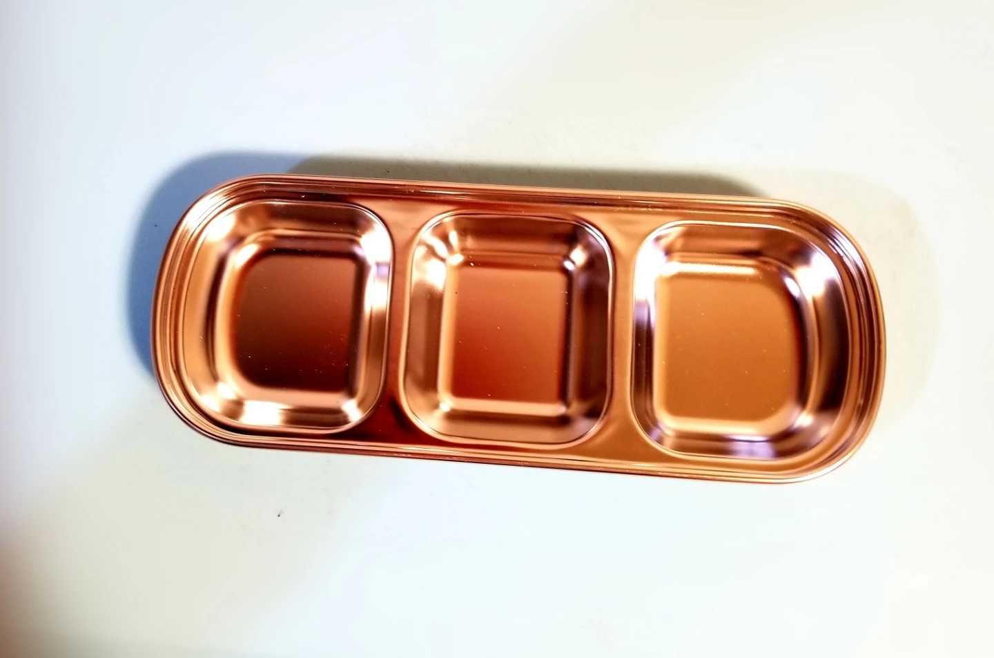 NEW Stainless  Steel 3-Compartment Serving Tray⚽