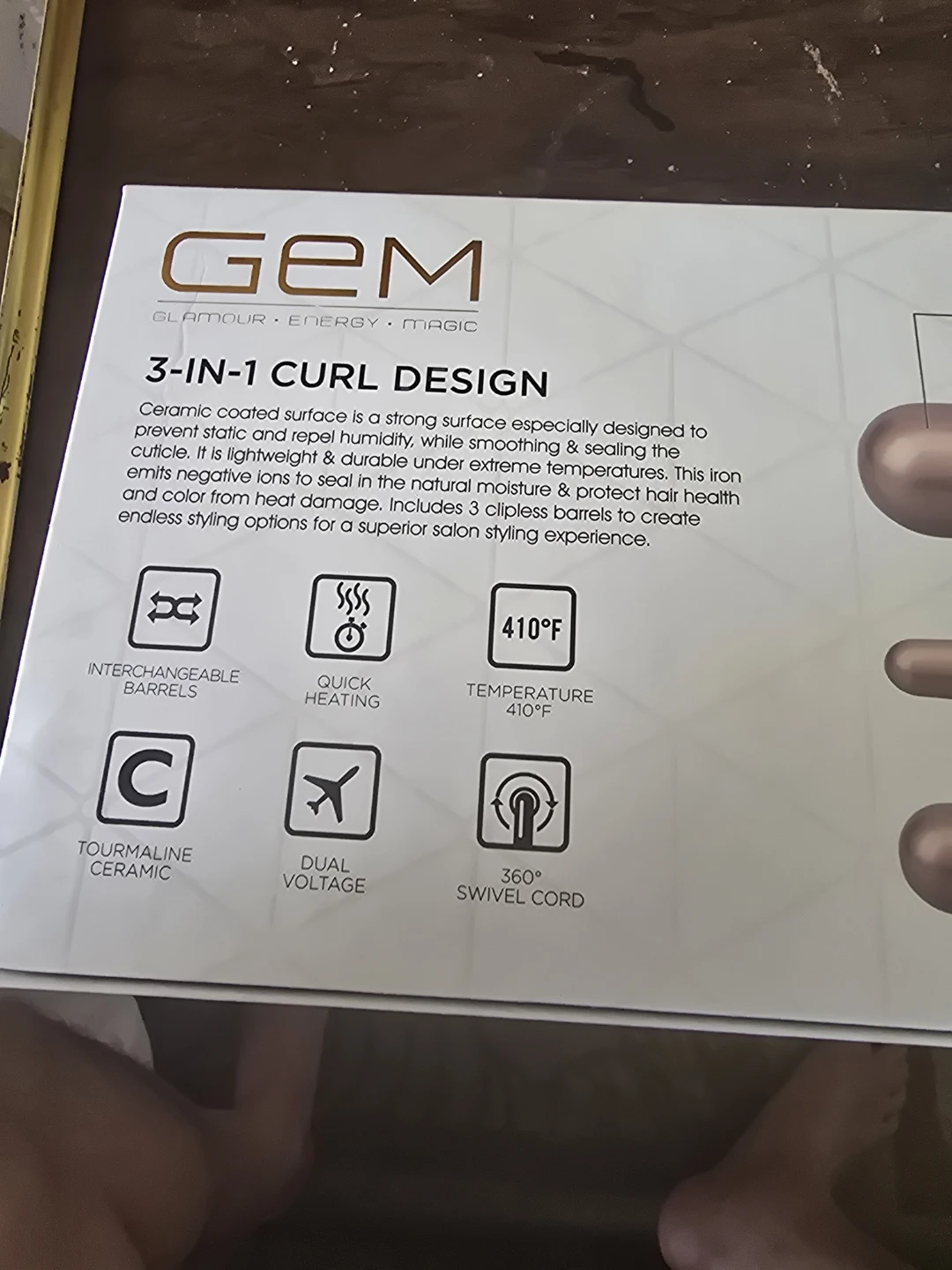 GEM 3-in-1 Curl Design Interchangeable Curl Kit - photo 5