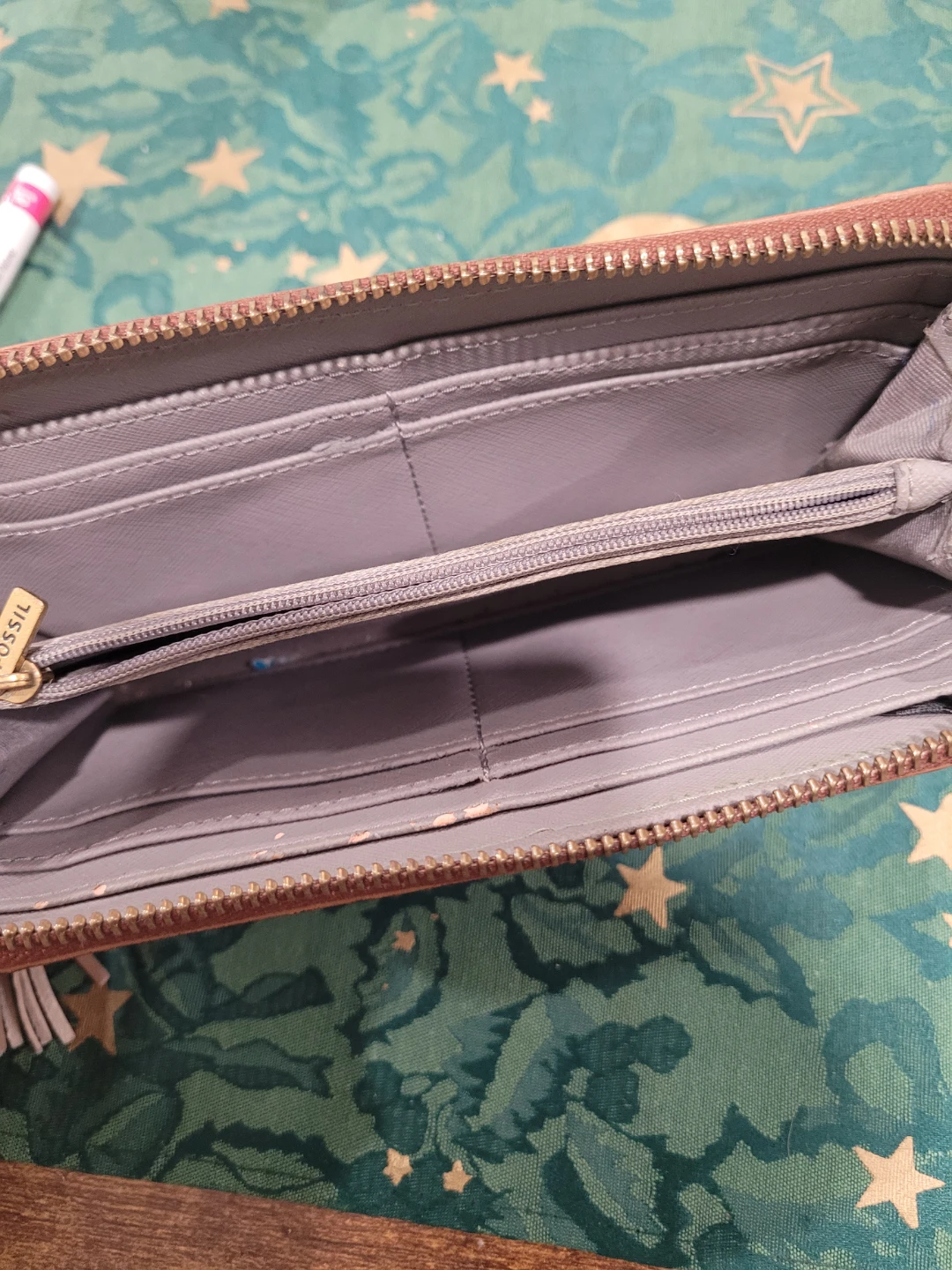Fossil Zip Around Wallet - Brown  ⚽️ - photo 3