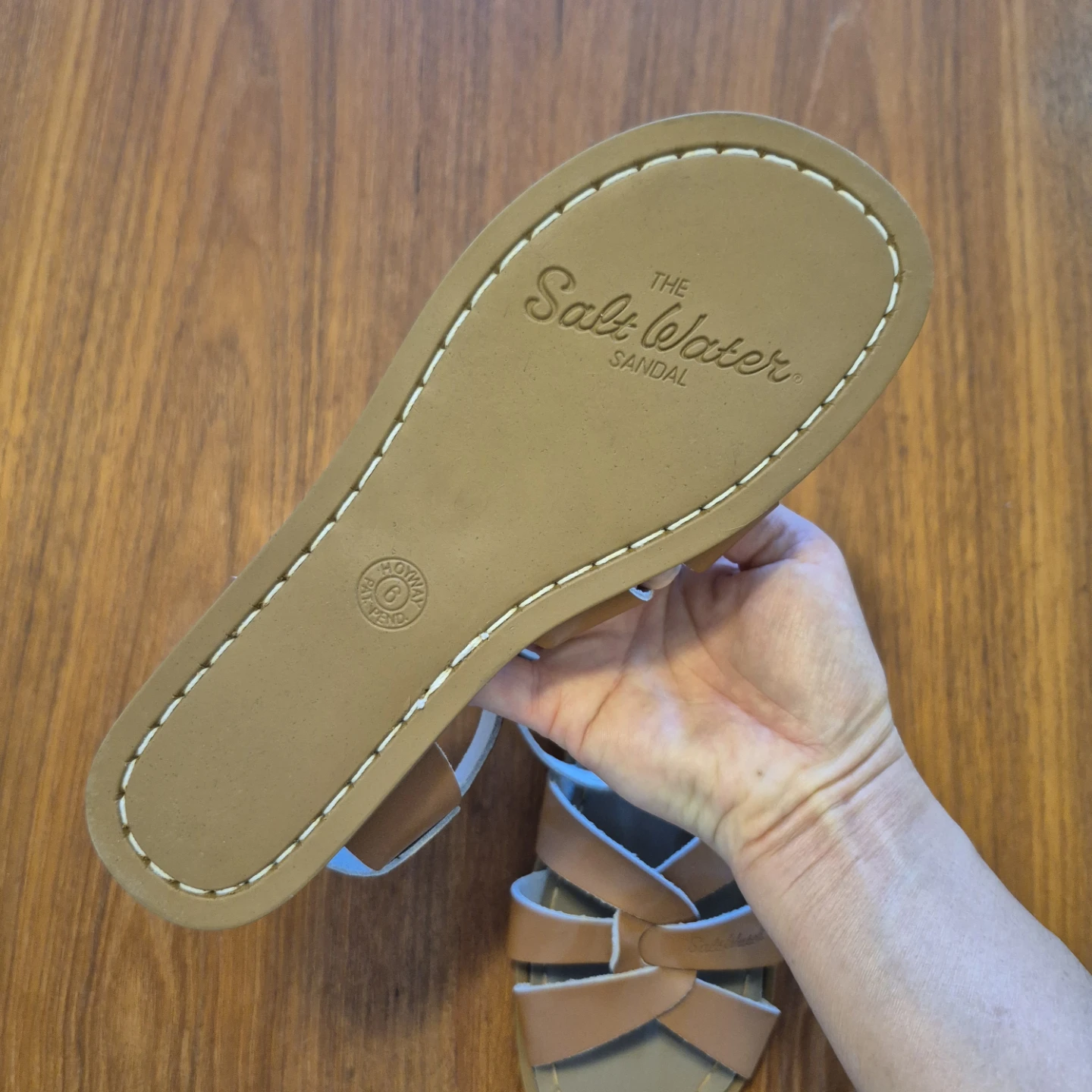 Salt Water Sandals - Size 8, Tan - photo 2