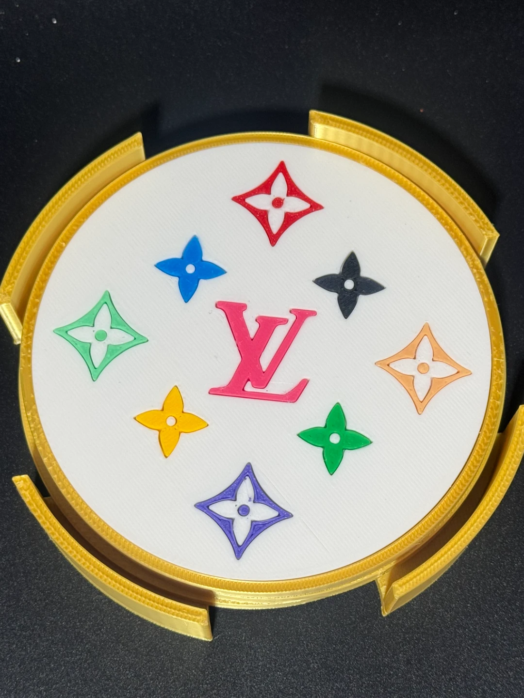 Louis Vuitton Inspired Coaster Set - photo 2