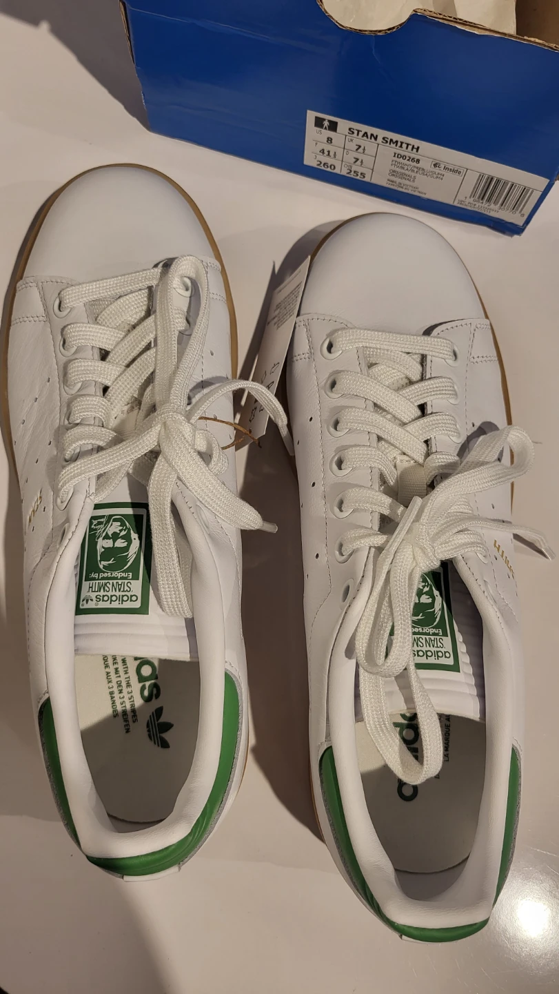 Adidas Stan Smith Shoes - White/Green