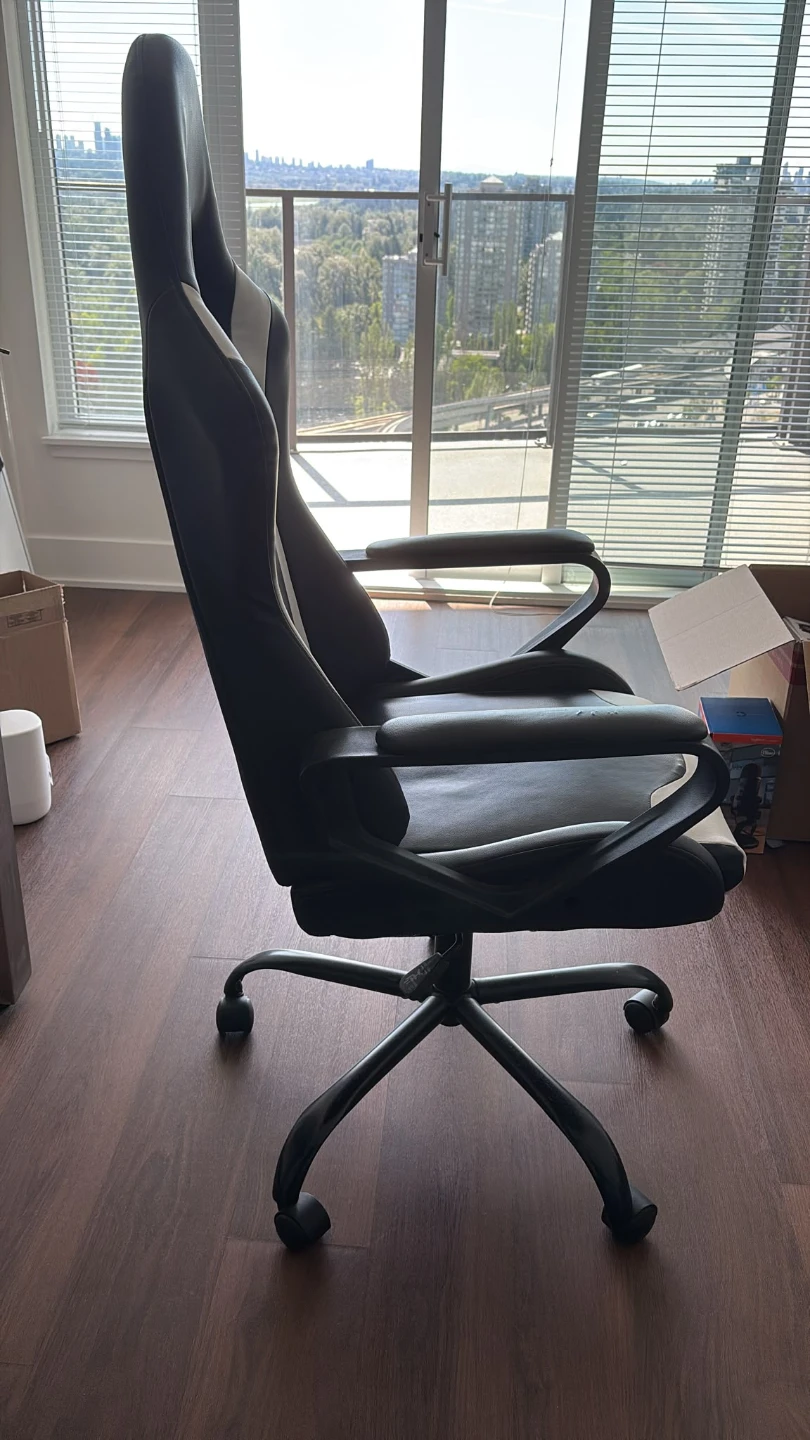 Black and White Gaming Chair - photo 4