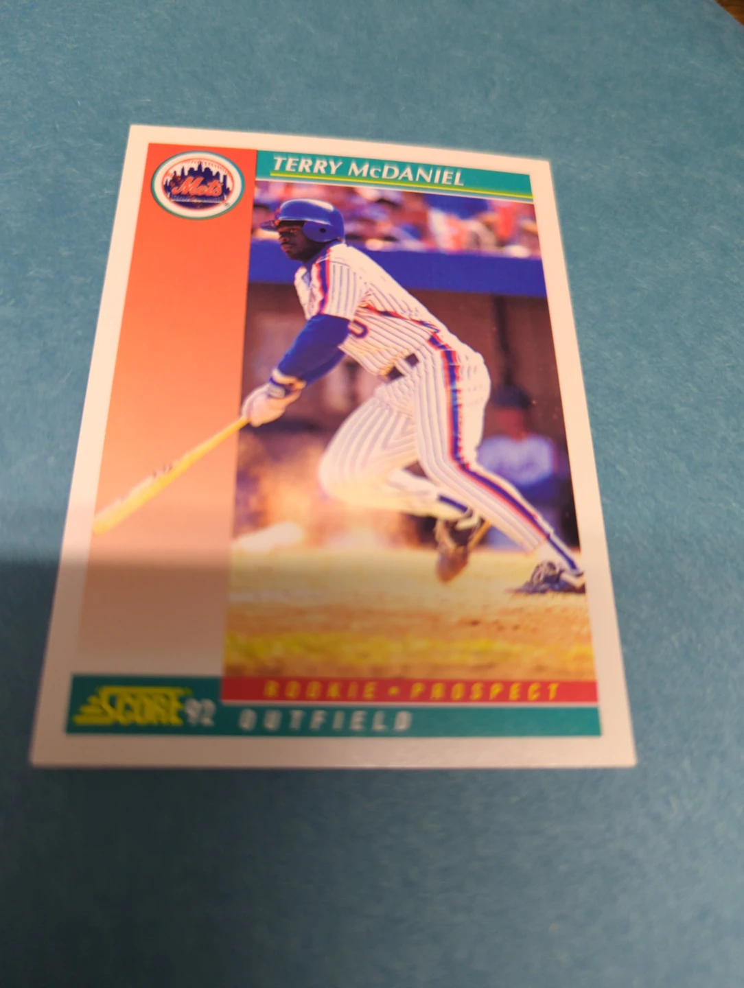1992 Score Terry McDaniel Baseball Card ⚽