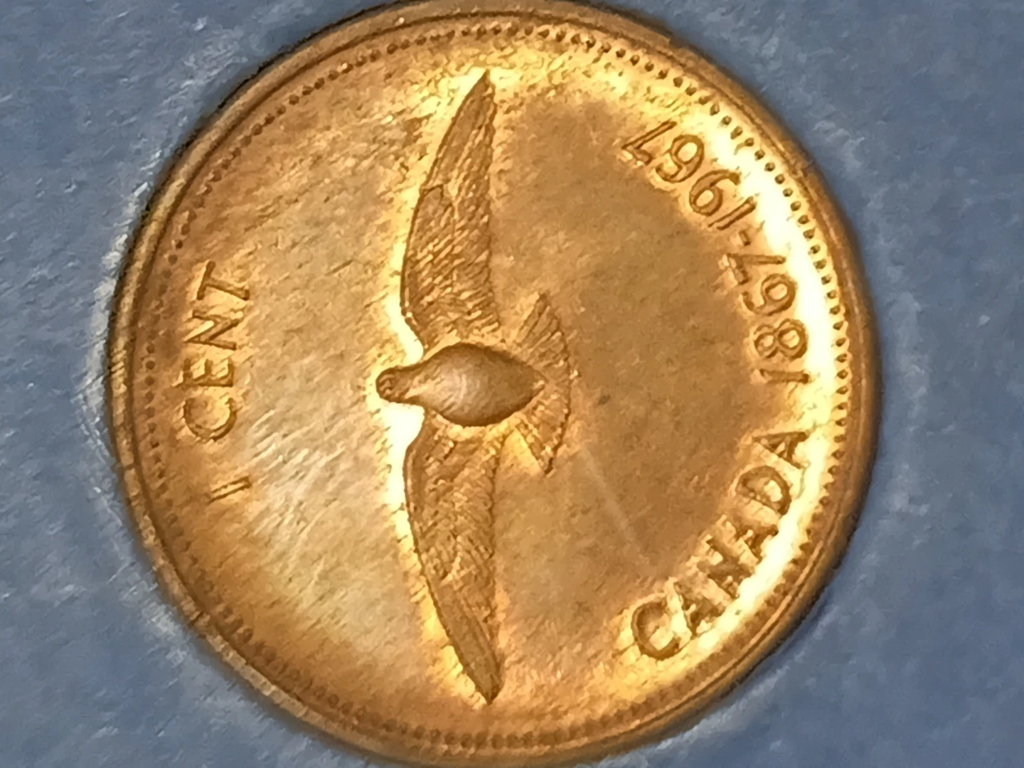 Canada 1 Cent Coin 1867-1967