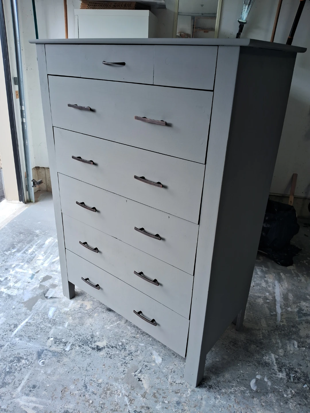 Grey 6-Drawer Dresser