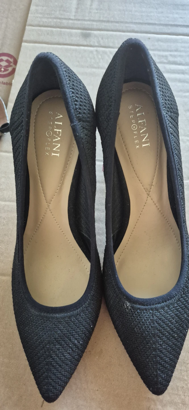 Alfani Women's Black Knit Heels - photo 2