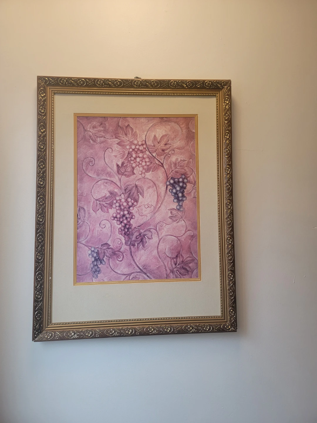 Framed Art Print - Grapes Botanical