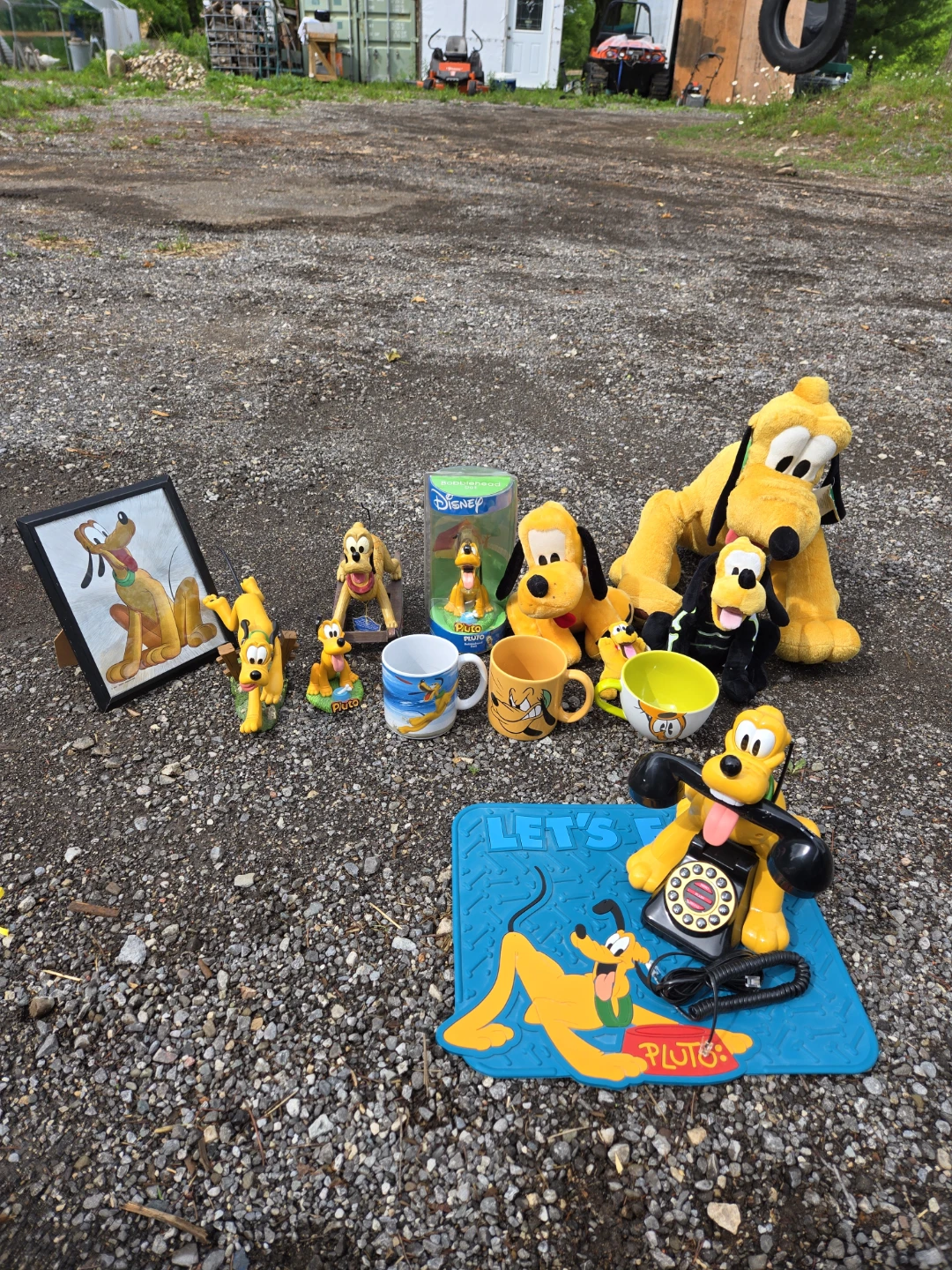 Disney Pluto Collectible Figurines, Plush, and Mugs