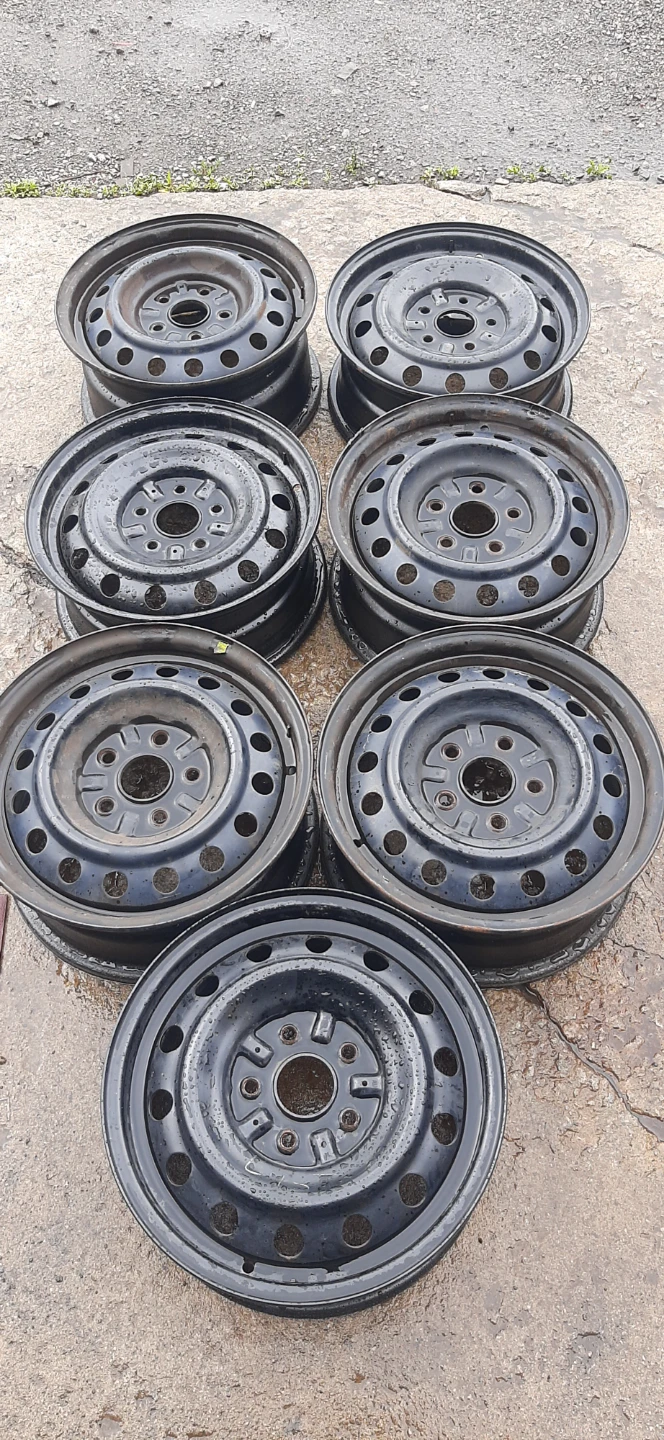 Set of 6 Steel Wheels 5 by 114.3 20 each