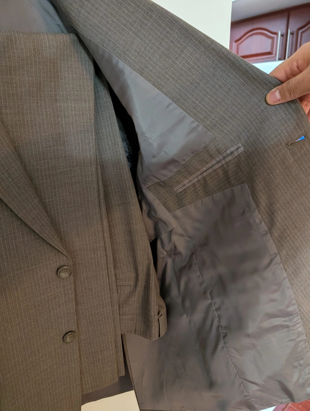 Handmade Custom Men's Pinstripe Suit - photo 2
