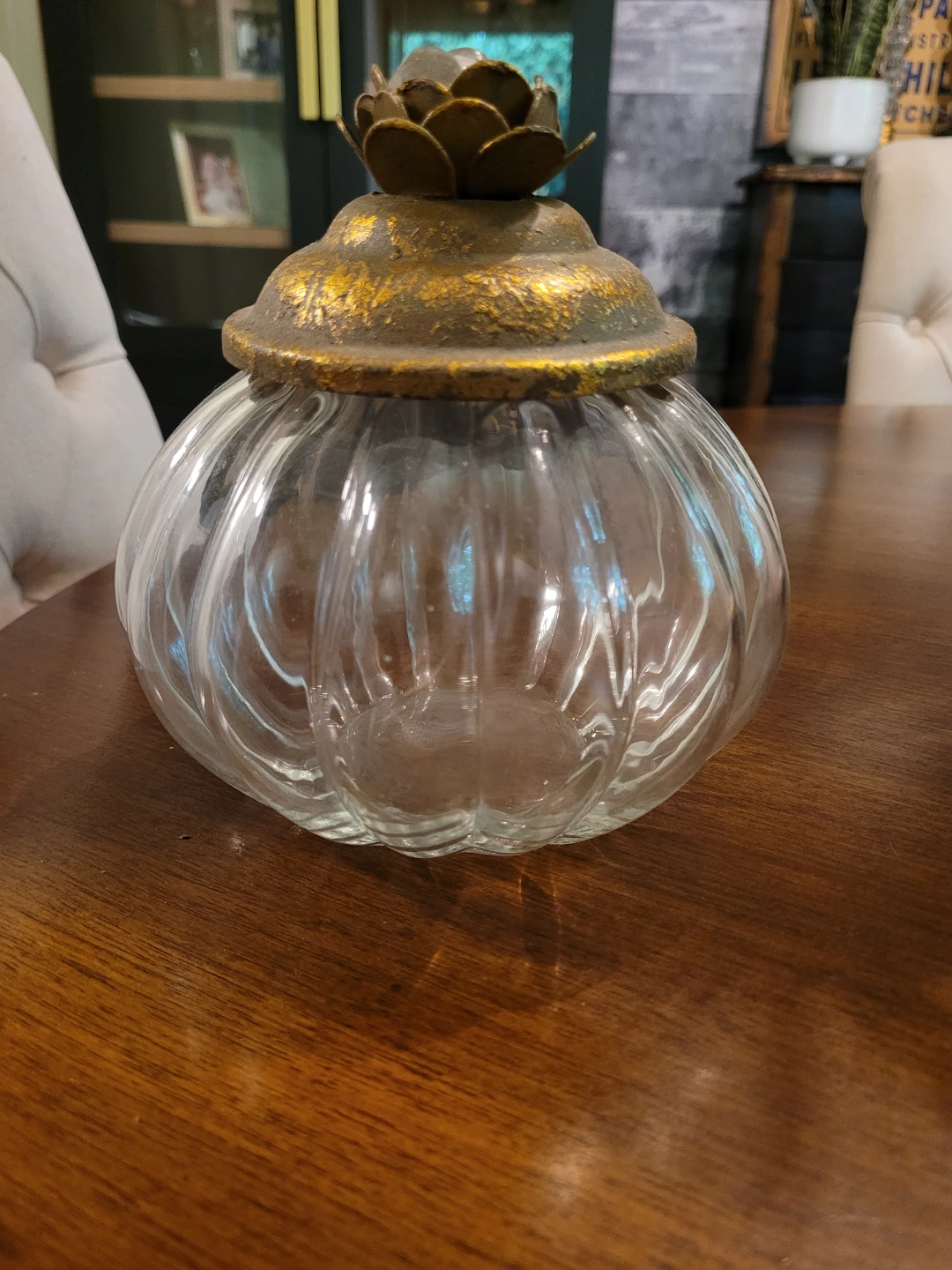 Glass Jar with Decorative Lid