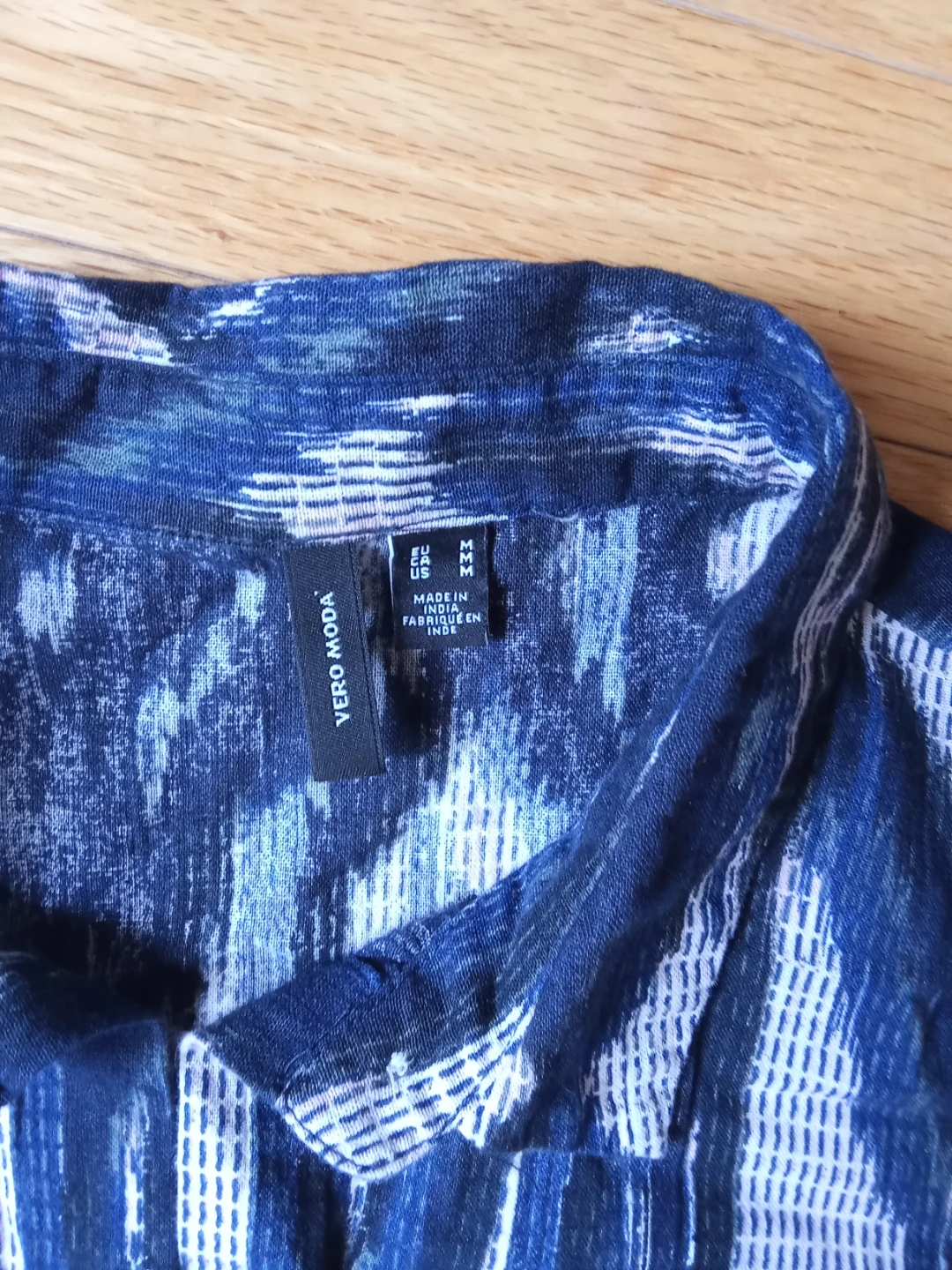 Vero Moda Blue Patterned Shirt Dress S/M - photo 3
